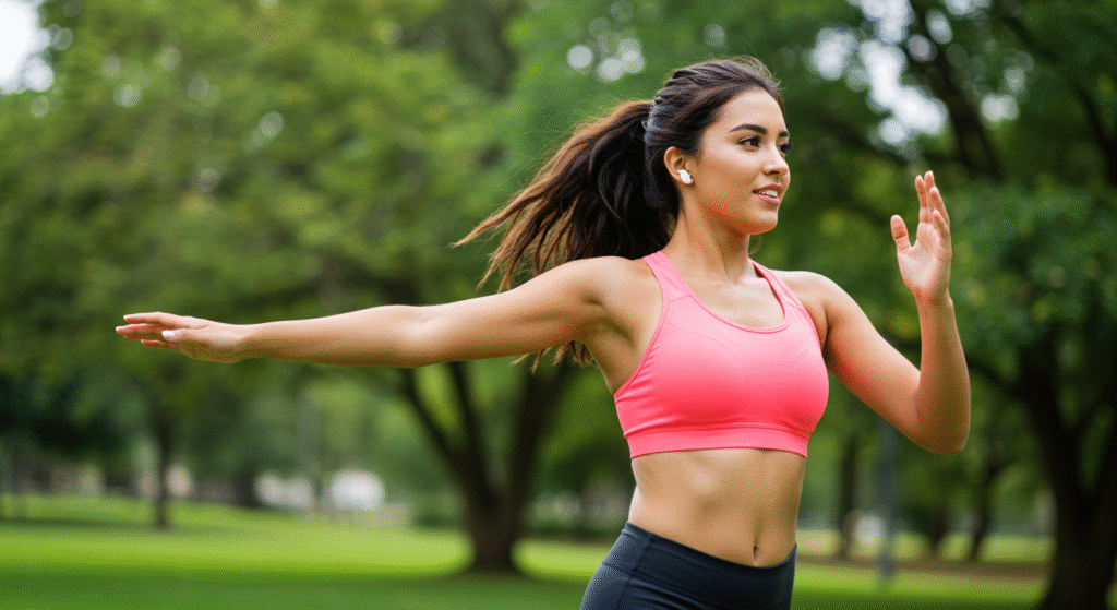 Woman Exercising