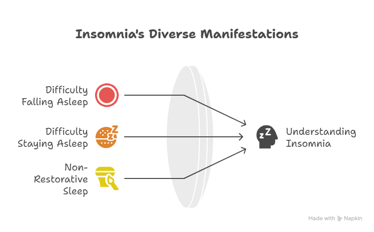 Graphic Outline of Insomnia Manifestations