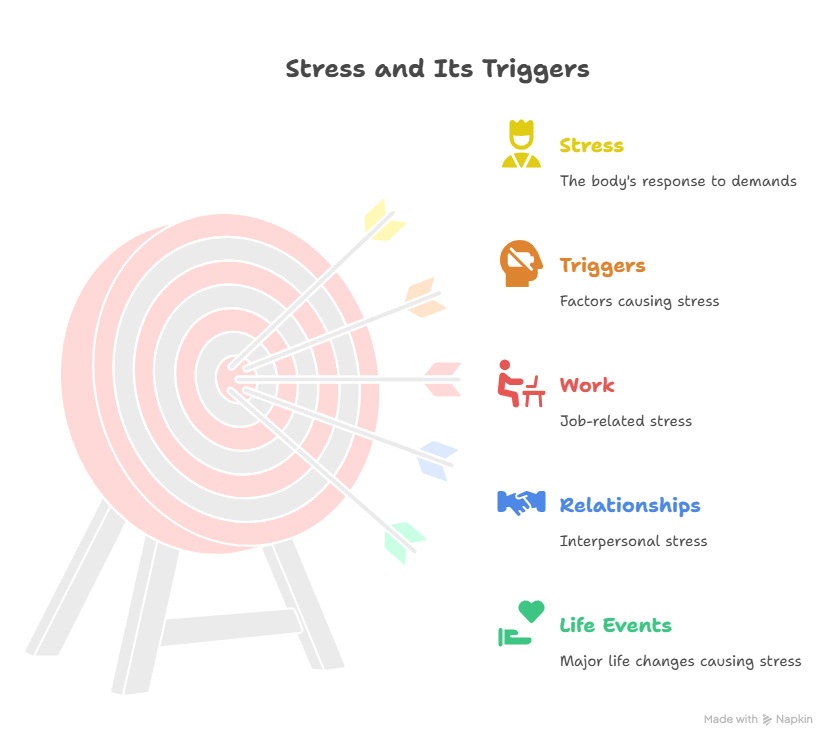 Illustration of Stress and Anxiety Triggers