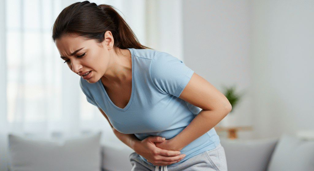 Woman with a Tummy Ache