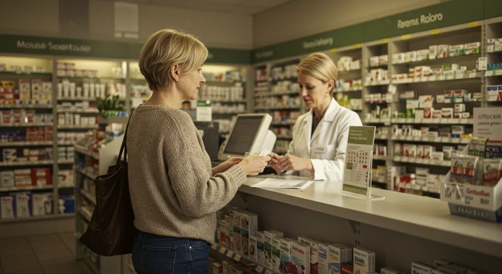 Woman Buying Over-The-Counter Medications