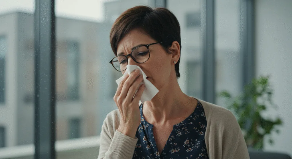 Woman With an Allergy