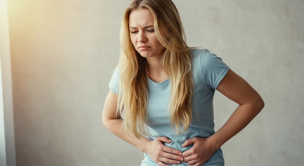 Woman With a Tummy Ache