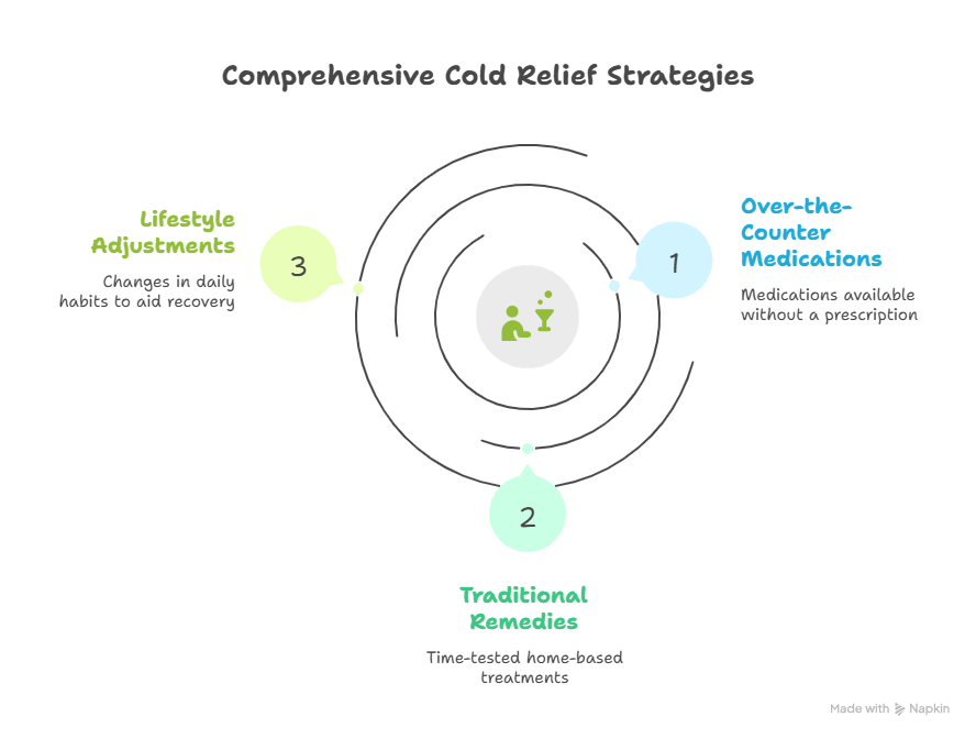 Illustration of Common Cold Remedies