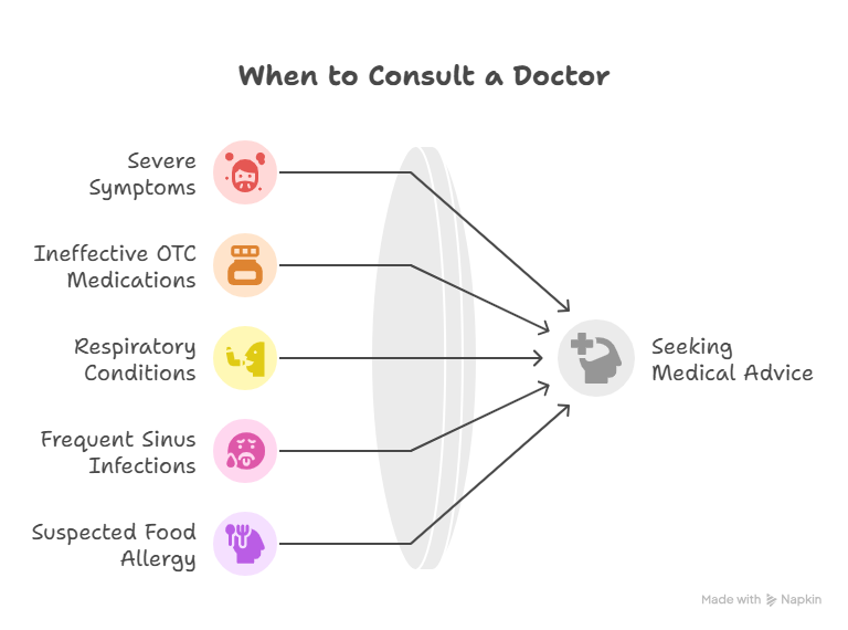 Visual Representation of When to See a Doctor for Your Allergies